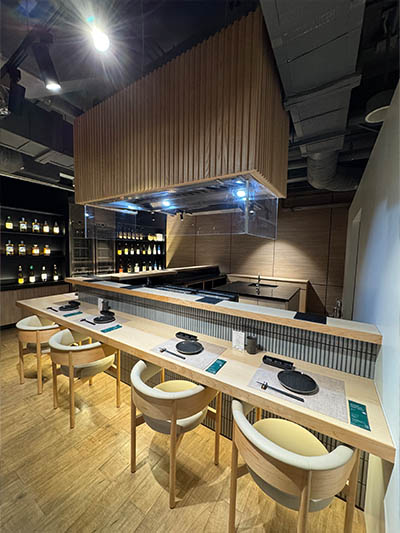 白石 カウンター席